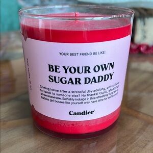 Candier Red Scented Candle